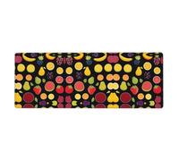 BROLEO Leonardo_Vision_Xl_Fruit_Collection_2 Printing Extra Large Mouse Pad Strong Adhesion, Durable, Precise Locking Edge 12x31.5in