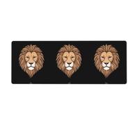 BROLEO Leonardo_Vision_Xl_Lion_Head_1 Printing Extra Large Mouse Pad Strong Adhesion, Durable, Precise Locking Edge 12x31.5in