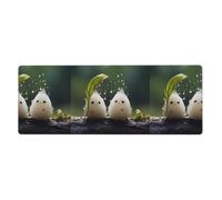 BROLEO Little Frost In The Rain Printing Extra Large Mouse Pad, Computer Office Anti Slip Gaming Keyboard Thickened Version 12x31.5in