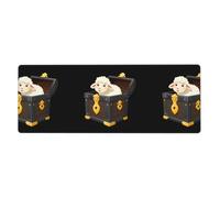BROLEO Little Sheep In The Treasure Box Printing Extra Large Mouse Pad, Computer Office Anti Slip Gaming Keyboard Thickened Version 12x31.5in