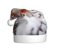 BROLEO Little squirrel on the snow tree Pattern Christmas Hat for Adult for men and women clothing headband for festive occasions