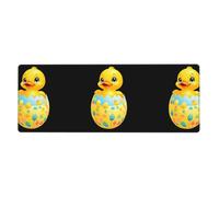 BROLEO Little Yellow Duck On The Easter Egg Printing Extra Large Mouse Pad, Computer Office Anti Slip Gaming Keyboard Thickened Version 12x31.5in