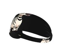 BROLEO Little Zebra Playing in The mud Printing Sports Headband for Women Sweat Proof Bandeau Summer Elastic Band