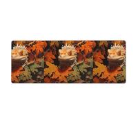 BROLEO Lizard in The Leaves Printing Extra Large Mouse pad, Computer Office Anti Slip Gaming Keyboard Thickened Version 12x31.5in