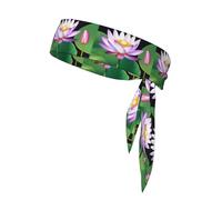 BROLEO Magic Lotus Floral Prints Sports headscarf, sweat absorbing and breathable, motion headband, double-sided kerchief
