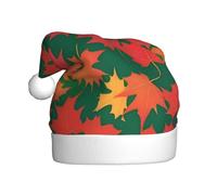 BROLEO Maple Leaf Tiling Pattern Christmas Hat for Adult for men and women clothing headband for festive occasions