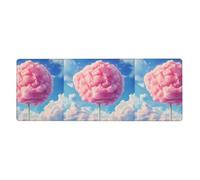 BROLEO Marshmallows In The Sky Printing Extra Large Mouse Pad, Computer Office Anti Slip Gaming Keyboard Thickened Version 12x31.5in