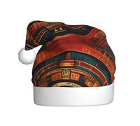 BROLEO Mayan Calendar End of The World Printed Christmas Hat for Adult quality accessory soft, lightweight, and fluffy