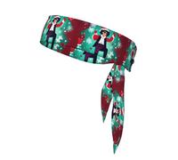 BROLEO Merry Christmas wishes Prints Sports headscarf, sweat absorbing and breathable, motion headband, double-sided kerchief