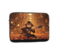 BROLEO Monkey Music Prints Portable Shockproof Laptop Sleeve Case 12 inch for Men and Women's Business Travel, School, and Office Daily Use