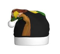 BROLEO Monkey on banana tree Printed Christmas Hat for Adult quality accessory soft, lightweight, and fluffy