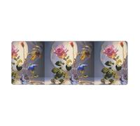 BROLEO Morning Glory And Rose Printing Extra Large Mouse Pad, Computer Office Anti Slip Gaming Keyboard Thickened Version 12x31.5in