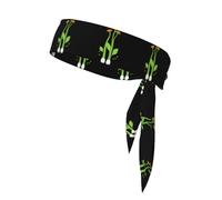 BROLEO Mushrooms and peas Printing Sports Headscarf, Casual Headband, Elastic, Sweat Absorbing, Adjustable, Anti Slip