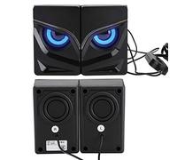 BROLEO Music Player, Speaker, Colorful Cold Blue Light Sound Box, for Computer, for PC for Mobile Phone, BROLEOfuc7k1hwey