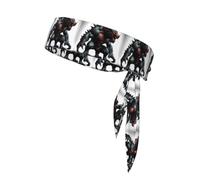 BROLEO Mysterious beast printing Sports headscarf, sweat absorbing and breathable, motion headband, double-sided kerchief