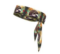 BROLEO Nature Lovely Hedgehog Lovers Prints Sports headscarf, sweat absorbing and breathable, motion headband, double-sided kerchief