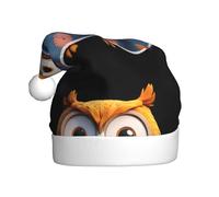 BROLEO Owl trembling under the quilt Pattern Christmas Hat for Adult for men and women clothing headband for festive occasions