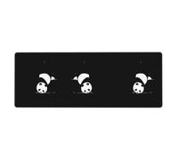 BROLEO Panda Doing Somersault Printing Extra Large Mouse Pad, Computer Office Anti Slip Gaming Keyboard Thickened Version 12x31.5in