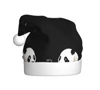 BROLEO Pandas fighting in the ring Pattern Christmas Hat for Adult for men and women clothing headband for festive occasions