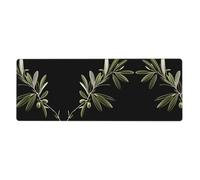 BROLEO Peaceful Olive Branch Printing Extra Large Mouse pad, Computer Office Anti Slip Gaming Keyboard Thickened Version 12x31.5in