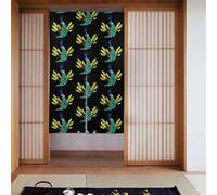 BROLEO Peacock on the bush printing Door curtain partition splicing privacy protection suitable for kitchen, bathroom, room 34x56in