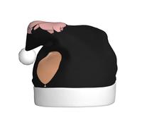 BROLEO Pig holding balloon on the cloud Pattern Christmas Hat for Adult for men and women clothing headband for festive occasions