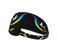 BROLEO Pigeon Drawing an arc in The Sky Printing Sports Headband for Women Sweat Proof Bandeau Summer Elastic Band
