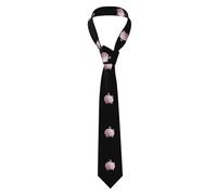 BROLEO Piggy Bank printing Men's tie classic style suit cravat suitable for holidays and work