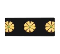 BROLEO Pineapple Cookies Printing Extra Large Mouse Pad, Computer Office Anti Slip Gaming Keyboard Thickened Version 12x31.5in