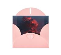 BROLEO Pink Greeting Card erupting volcano Prints Perfect for Valentine's Day, Wedding Anniversary & Party Invitations