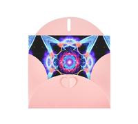 BROLEO Pink Greeting Card Four Dimensional Space Prints Perfect for Valentine's Day, Wedding Anniversary & Party Invitations