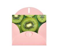 BROLEO Pink Greeting Card kiwi fruit Picture for Christmas, Children's Birthday, Valentine's Day, and Party Invitation