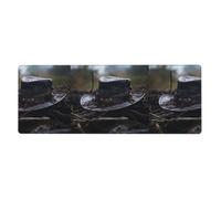BROLEO Pirate Hat In The Wilderness Printing Extra Large Mouse Pad, Computer Office Anti Slip Gaming Keyboard Thickened Version 12x31.5in