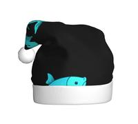 BROLEO Pisces with good luck Pattern Christmas Hat for Adult for men and women clothing headband for festive occasions