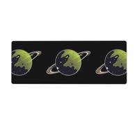 BROLEO Planet Surrounded by Star Tracks Printing Extra Large Mouse pad, Computer Office Anti Slip Gaming Keyboard Thickened Version 12x31.5in
