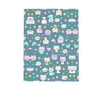 BROLEO Red Greeting Card Cute little fox Picture for Christmas, Children's Birthday, Valentine's Day, and Party Invitation