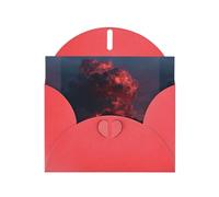 BROLEO Red Greeting Card erupting volcano Prints Perfect for Valentine's Day, Wedding Anniversary & Party Invitations