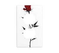 BROLEO Rose with Thorns Printing Double Socket Wall Panel Decorative is Durable and Suitable for Socket Light Switch Accessories 4.5x2.76in