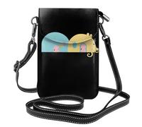BROLEO Small Cell Phone Purse 7.6x4.9in Little Mouse'S House Prints Leather Crossbody Flap Phone Case For Women, Perfect For Walking, Camping