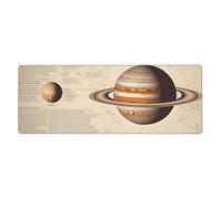 BROLEO Solar System Jupiter Printing Extra Large Mouse Pad Strong Adhesion, Durable, Precise Locking Edge 12x31.5in