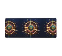 BROLEO Sparks Flying Printing Extra Large Mouse Pad, Computer Office Anti Slip Gaming Keyboard Thickened Version 12x31.5in