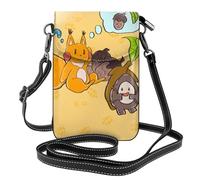 BROLEO Sunflower Seed Squirrel Printing Small Leather Women'S Crossbody Flip Phone Bag, Waterproof And Durable
