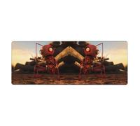 BROLEO Surprised Ants Printing Extra Large Mouse pad, Computer Office Anti Slip Gaming Keyboard Thickened Version 12x31.5in