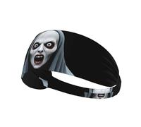 BROLEO The Devil Under The Cloak Printing Sports Headband for Women Sweat Proof Bandeau Summer Elastic Band