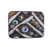 BROLEO The Evil Eye Looked Prints Portable Shockproof Laptop Sleeve Case 15 inch for Men and Women's Business Travel, School, and Office Daily Use