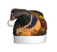 BROLEO the Great Wall of China Printed Christmas Hat for Adult quality accessory soft, lightweight, and fluffy