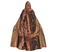 BROLEO The Man In The Treehouse Printing Halloween Adult Hooded Cape Men'S And Women'S Clothing Mantle Role-Playing