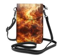 BROLEO Thunderstorm Printing Small Leather Women'S Crossbody Flip Phone Bag, Waterproof And Durable