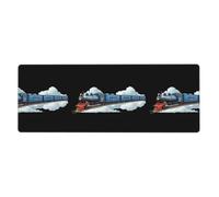BROLEO Train Passing Through The Clouds Printing Extra Large Mouse Pad, Computer Office Anti Slip Gaming Keyboard Thickened Version 12x31.5in