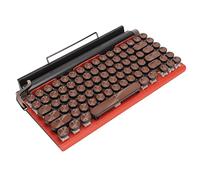 BROLEO Typewriter Mechanical Keyboard, Mechanical Keyboard RGB Waterproof 83 Keys For Tablet (Orange)